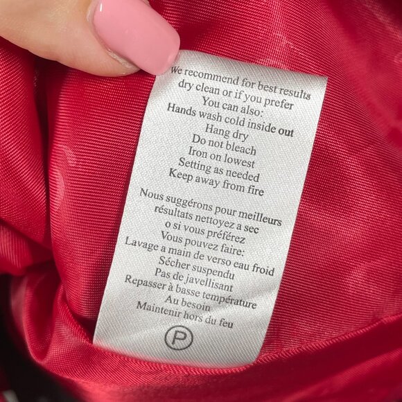 NEW Samuel Dong Jacket Womens Small red blazer designer colorful classic - Picture 9 of 13